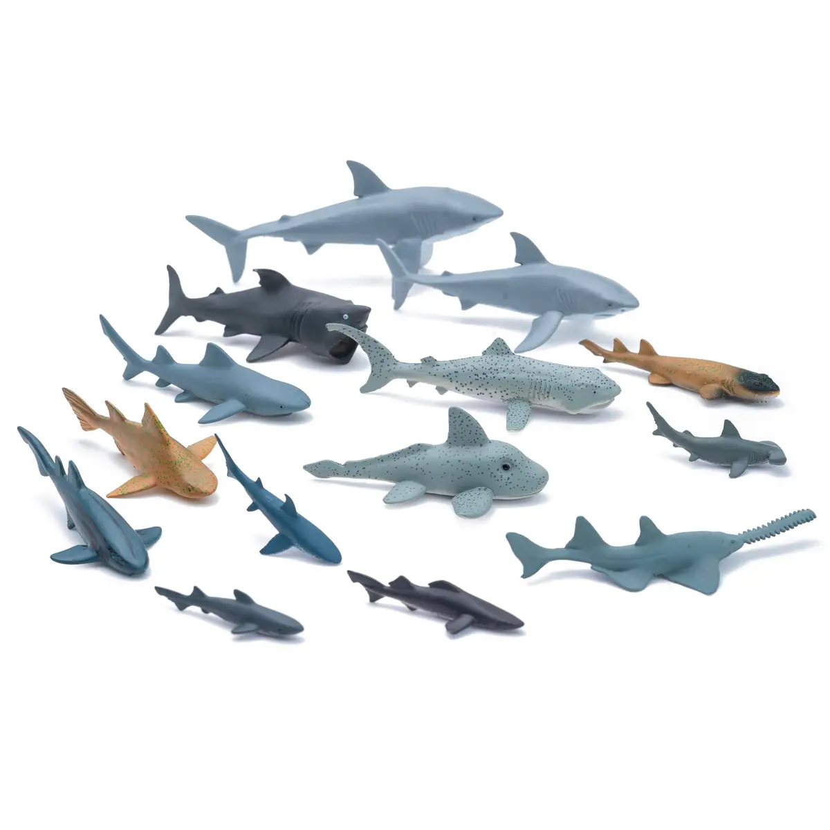 Animal Planet Sea of Sharks Playset – 14 Piece Shark Figures for Kids 3+ | Realistic Ocean Adventure - view 4