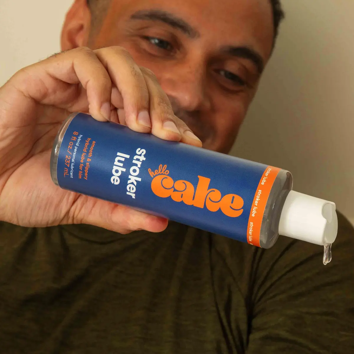 Cake Stroker Lube 8 Fl Oz | Hybrid Water & Silicone Formula for Sensitive Skin - view 6