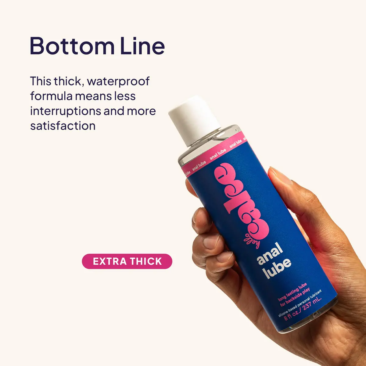 Cake Anal Lube - Silicone-Based Personal Lubricant, 8 Fl Oz | Waterproof, Long-Lasting, Safe for All Condoms - view 5
