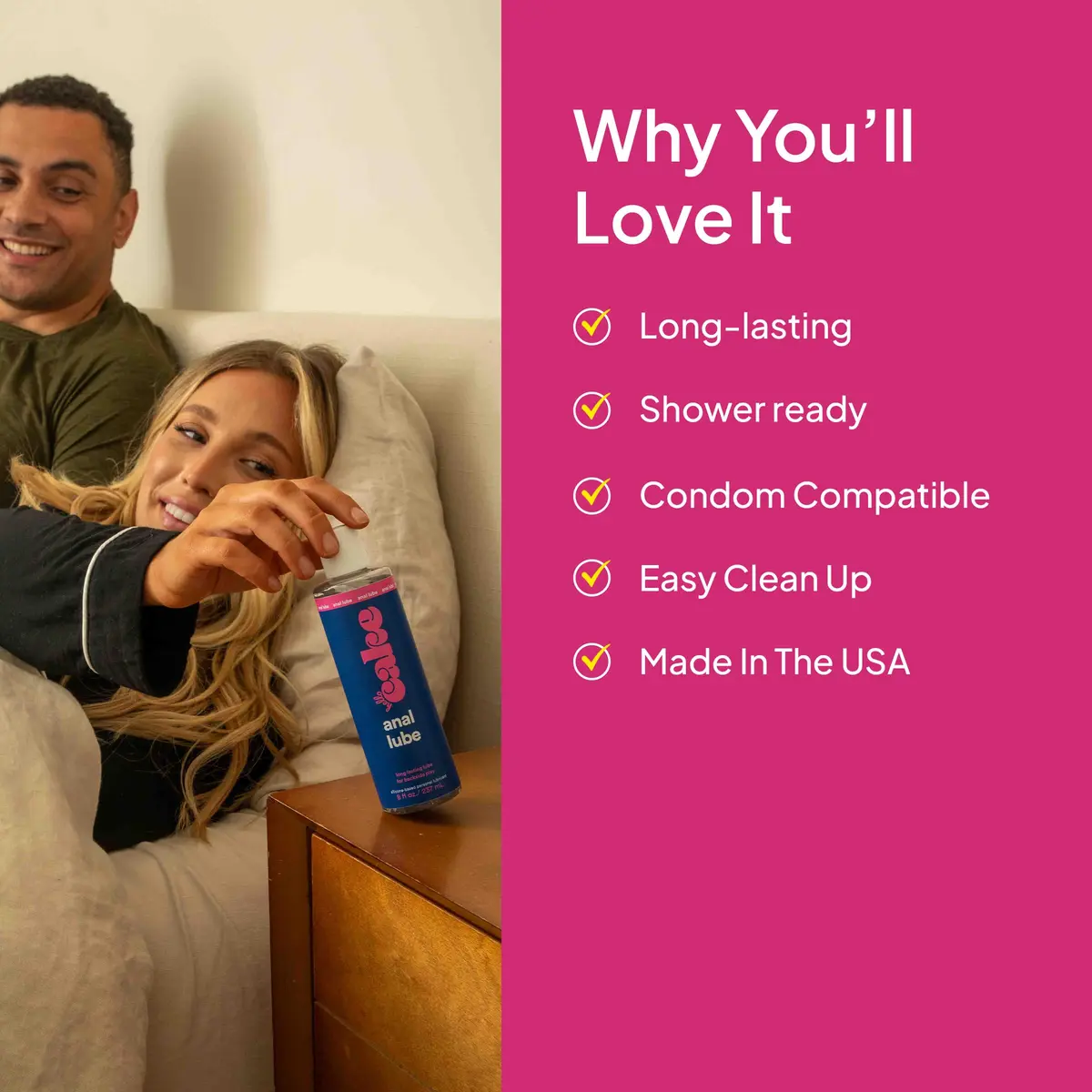 Cake Anal Lube - Silicone-Based Personal Lubricant, 8 Fl Oz | Waterproof, Long-Lasting, Safe for All Condoms - view 4