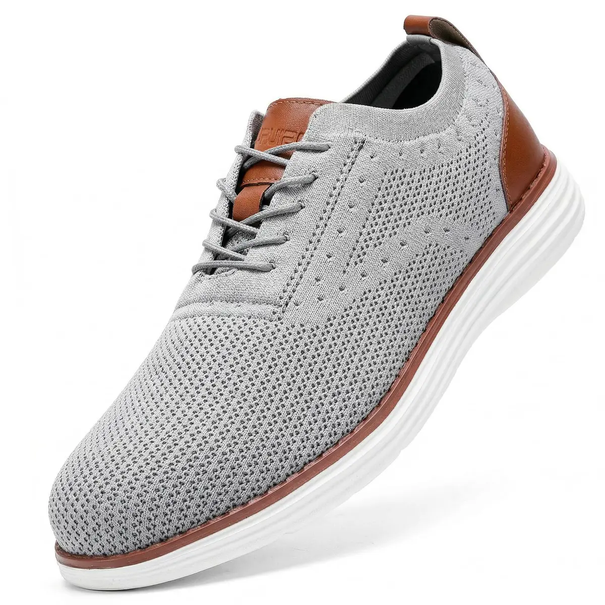 Furuian Men's Steel Toe Shoes Lightweight Safety Tennis Work Sneakers Grey 250g (7.5 US) - main product image