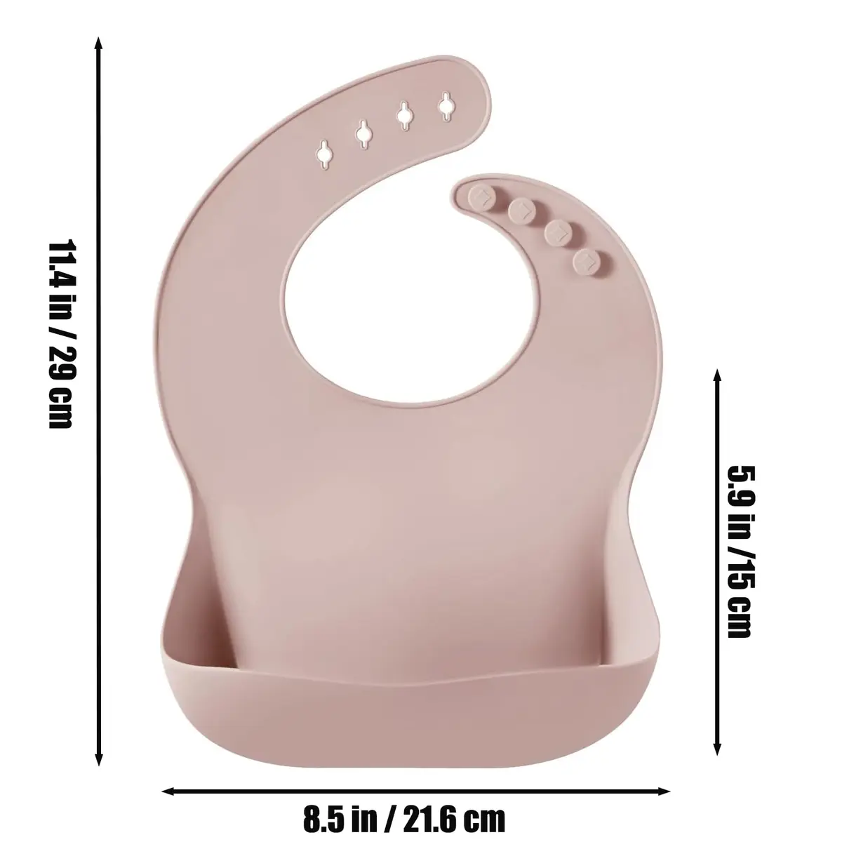 PandaEar 6-in-1 Stainless Steel Baby Feeding Set | Divided Suction Plate, Bowl, Sippy Cup with Straw, Bib, Spoon & Fork | BPA-Free Toddler Feeding Essentials for Self-Feeding (Pink) - view 8