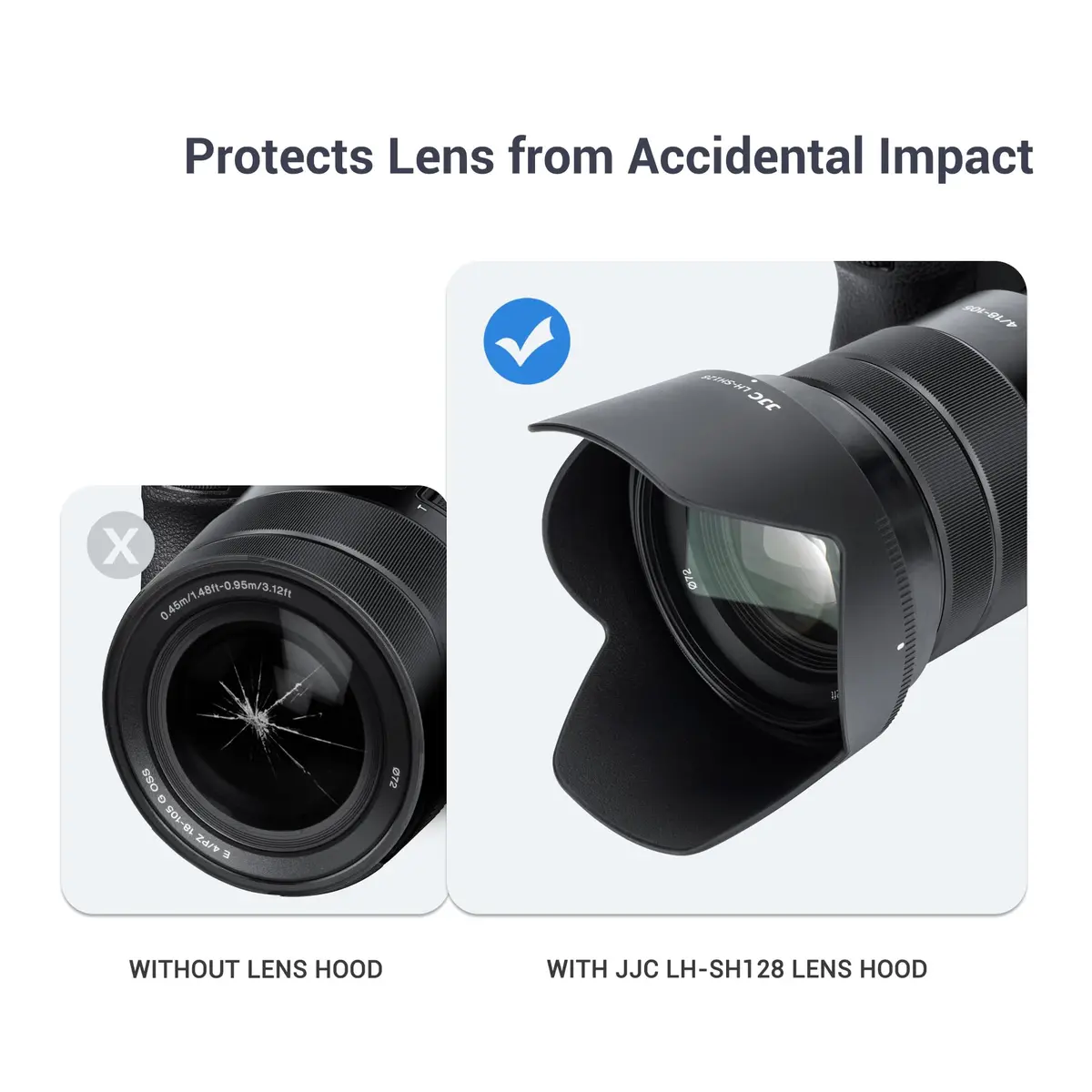 JJC ALC-SH128 Bayonet Lens Hood Shade for Sony E PZ 18-105mm F4 G OSS Lens | Replaces Sony ALC-SH128, Reversible, 72mm Filter Compatible - view 7