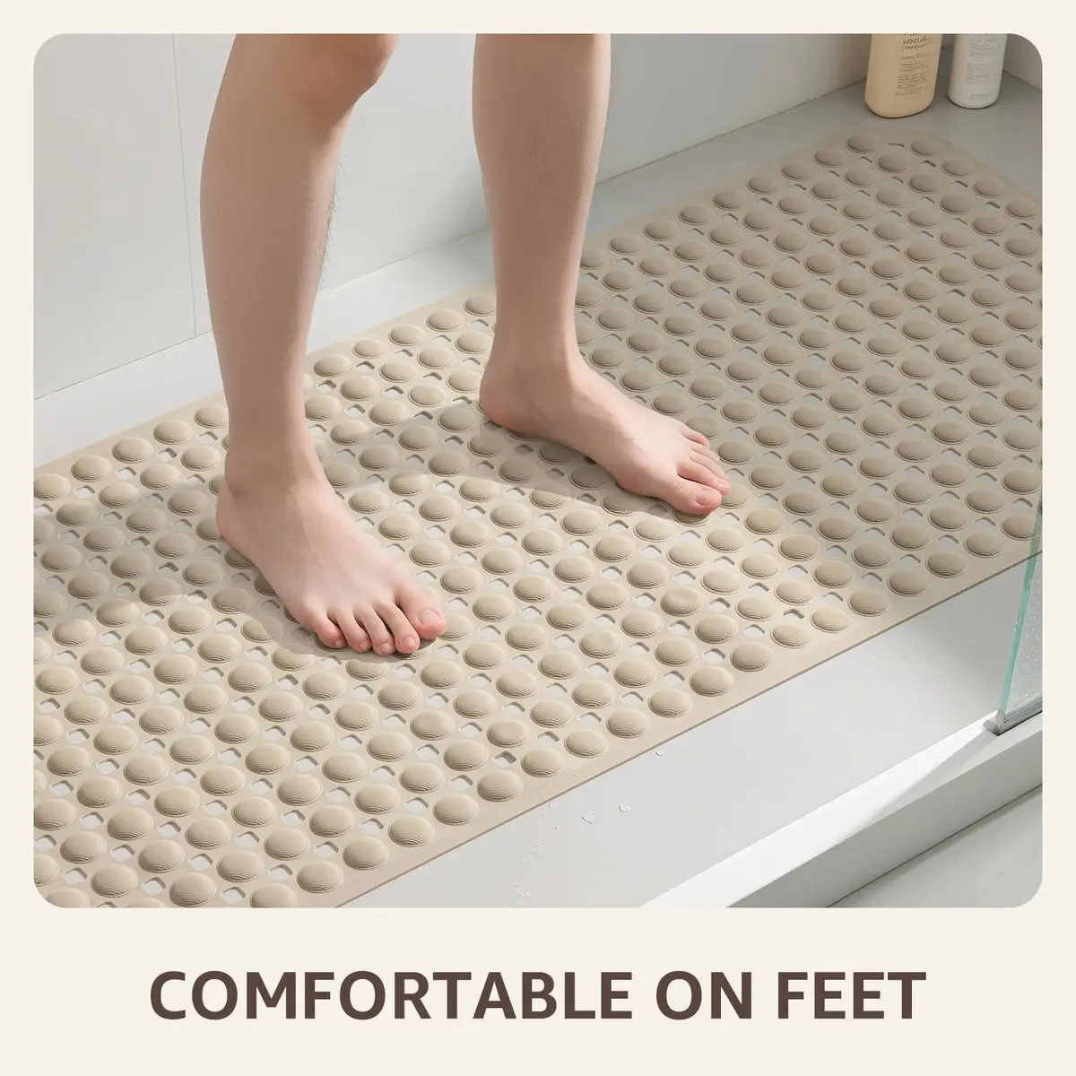 OTHWAY Non-Slip Bath Tub Shower Mat 90cm x 40cm (35" x 16") | Secure Grip for Wet Surfaces - view 5