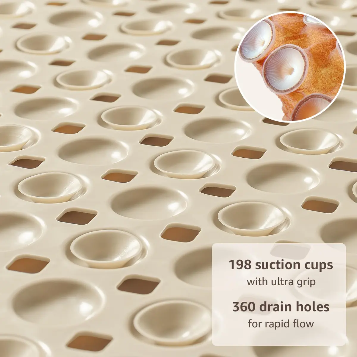 OTHWAY Non-Slip Bath Tub Shower Mat 90cm x 40cm (35" x 16") | Secure Grip for Wet Surfaces - view 3