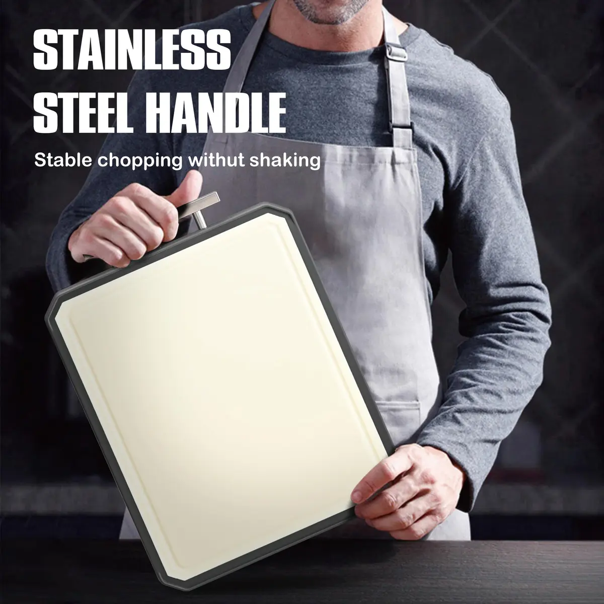 SNOWCLAD Stainless Steel Cutting Board Set of 2 | Durable, Hygienic & Easy to Clean (16x11+12x8.3 Inch) - view 6