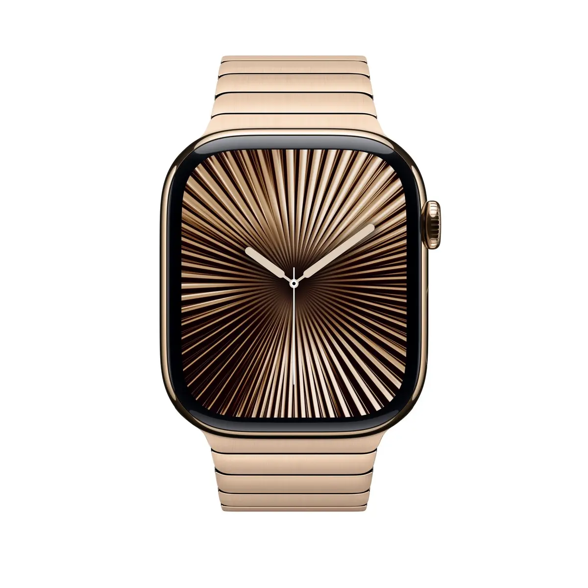 NewWays Metal Link Bracelet Band for Apple Watch Ultra 49mm, Series 9/8/7 45mm, 6/5/4 44mm, SE 44mm | Premium Stainless Steel with Gold Finish - view 2