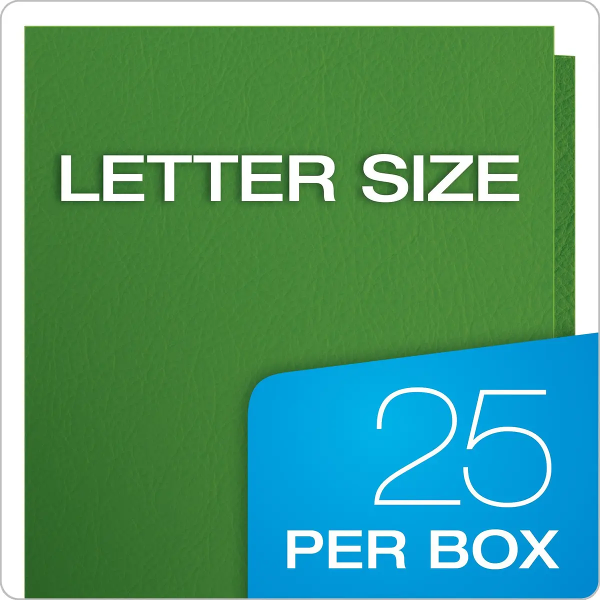 Oxford Two Pocket Folders, Green, Letter Size, 125 Folders | Heavy Textured Paper for School, Home, Office - view 6
