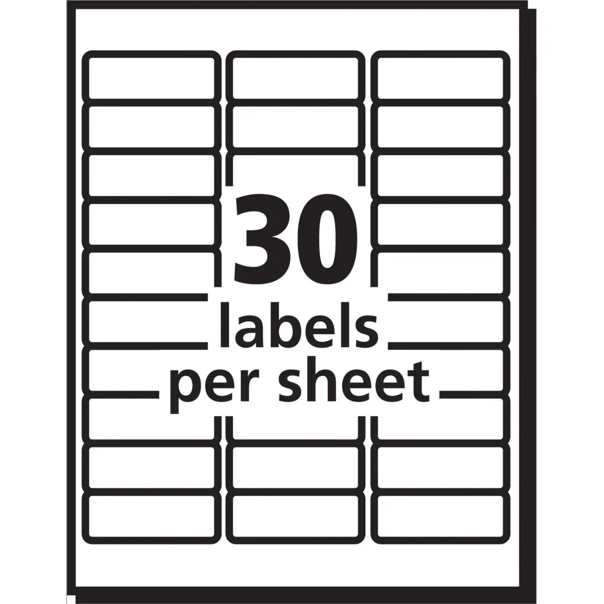 Avery Easy Peel Address Labels 1" x 2-5/8" (Pack of 5, 3750 Labels Total) | Sure Feed Technology for Jam-Free Printing - view 8
