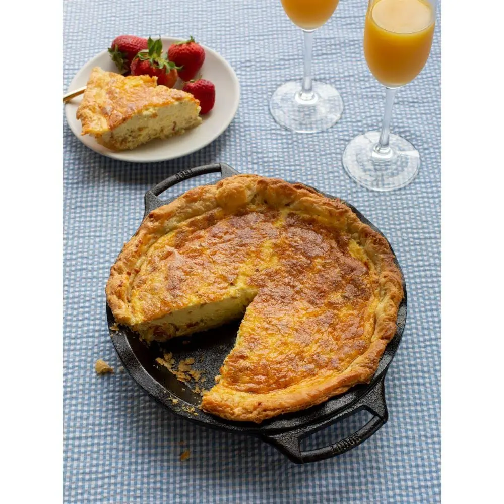Lodge Cast Iron Pie Pan 9 Inch (Pack of 3) | Durable, Even-Heat Baking Pan for Pies & More - view 7