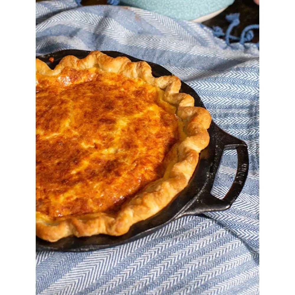 Lodge Cast Iron Pie Pan 9 Inch (Pack of 3) | Durable, Even-Heat Baking Pan for Pies & More - view 9