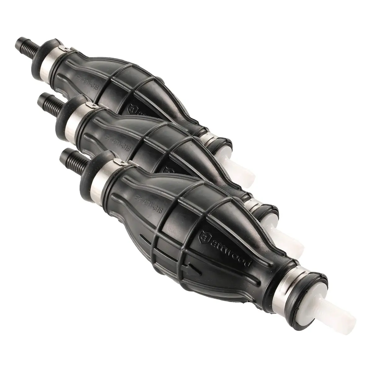attwood High-Output Primer Bulb 3/8-Inch Pack of 3 | EPA & CARB Certified Marine Fuel Primer - main product image