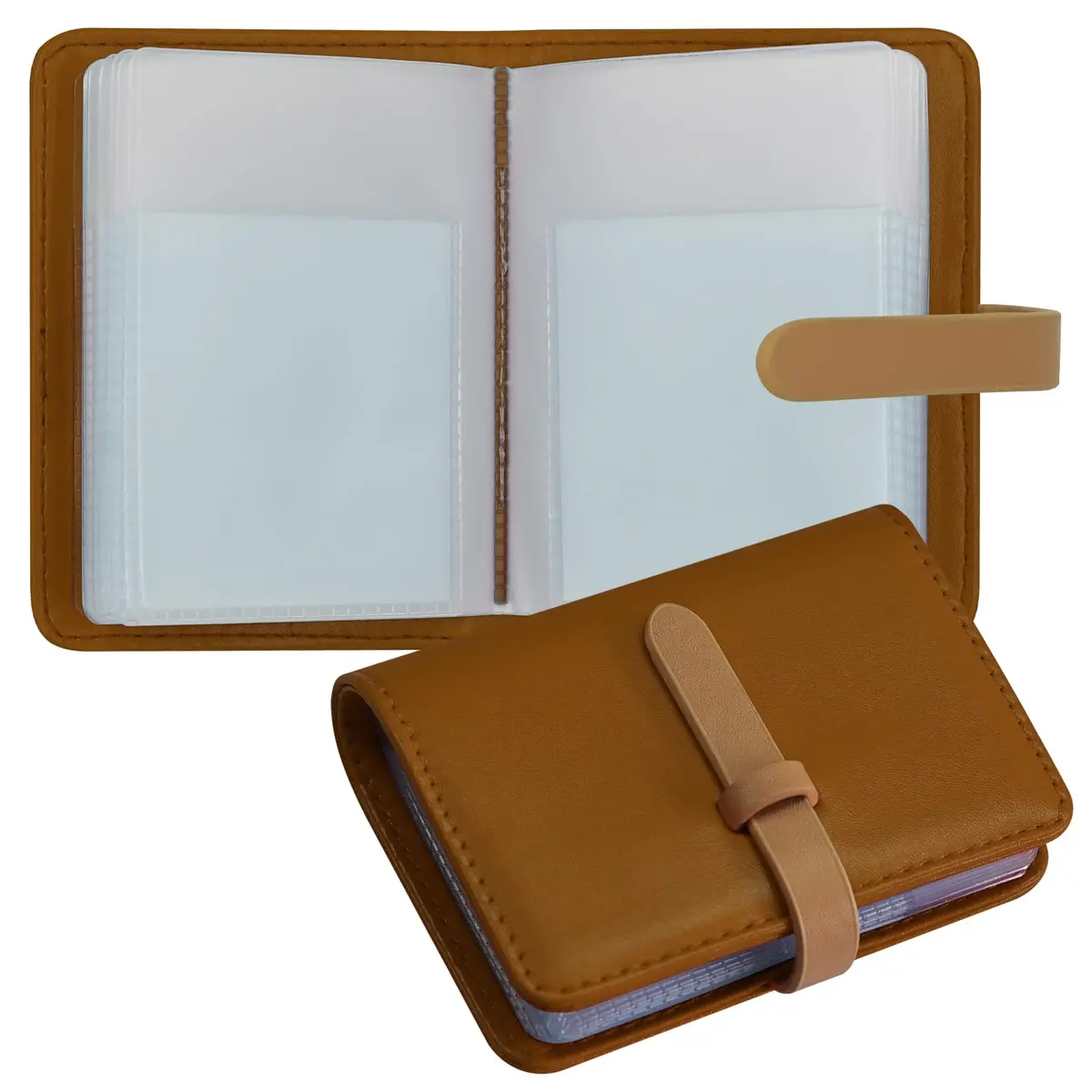 FORYEE 40-Slot Leather Credit Card Holder Wallet | Slim Bi-Fold Organizer for Men & Women - main product image