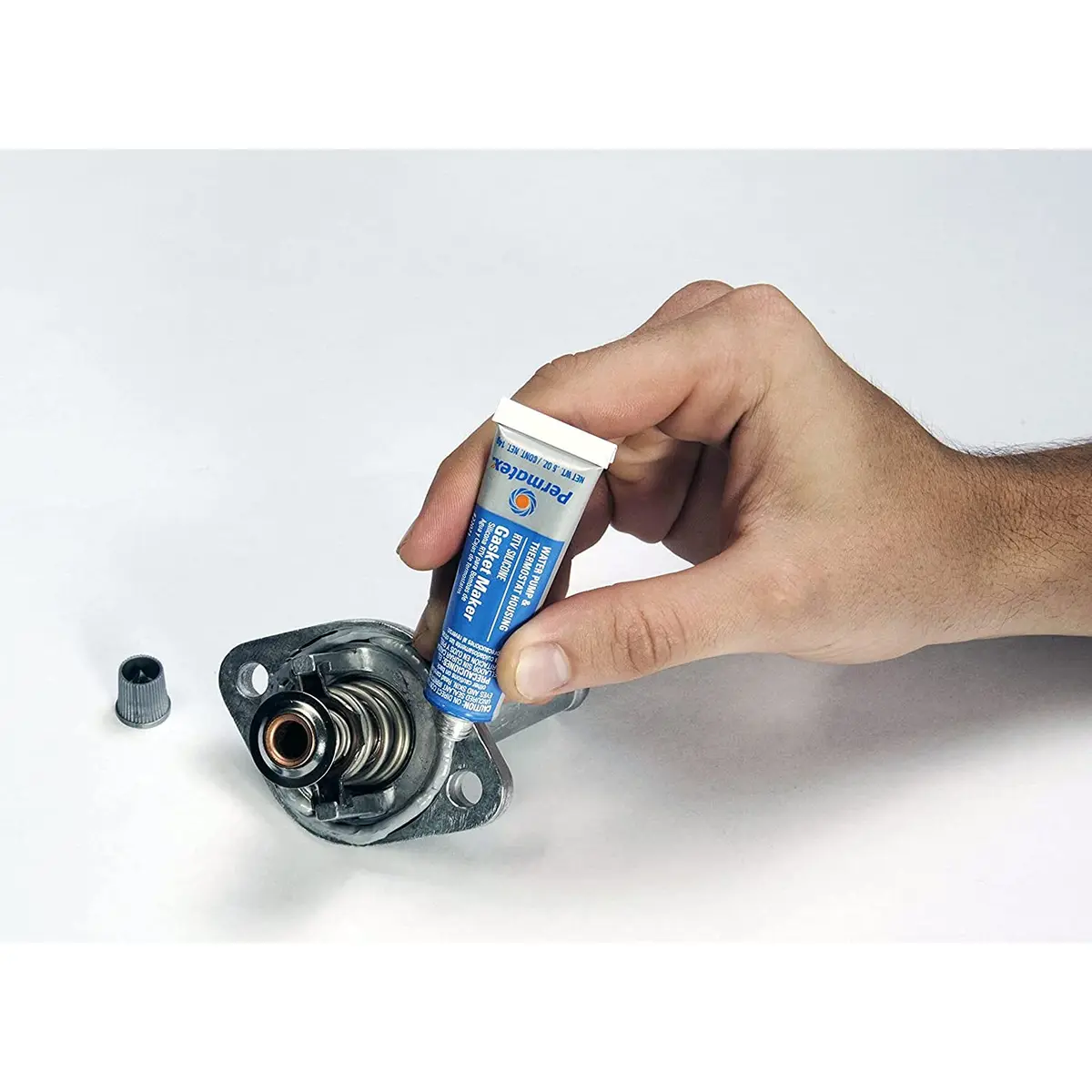 Permatex Water Pump & Thermostat RTV Silicone Gasket 0.5 oz. | Blue, Pack of 6 | Sensor-safe, high-temp resistant - view 2