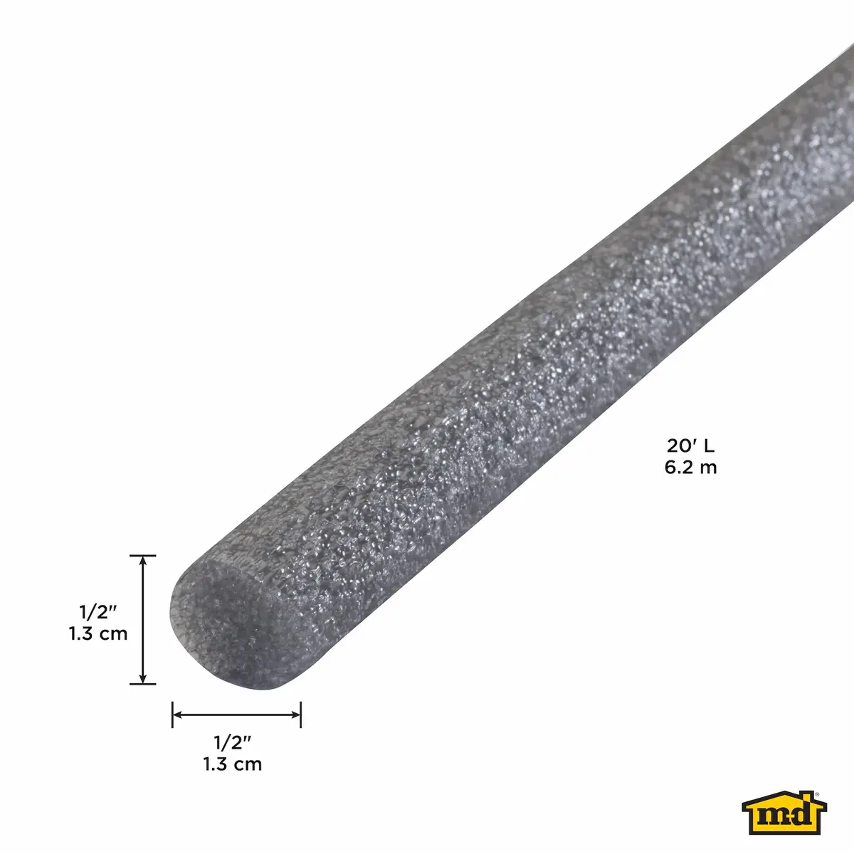 M-D Building Products Gray Caulk Backer Rod Set 1/2in x 20ft | Essential Concrete Gap Filler - view 4