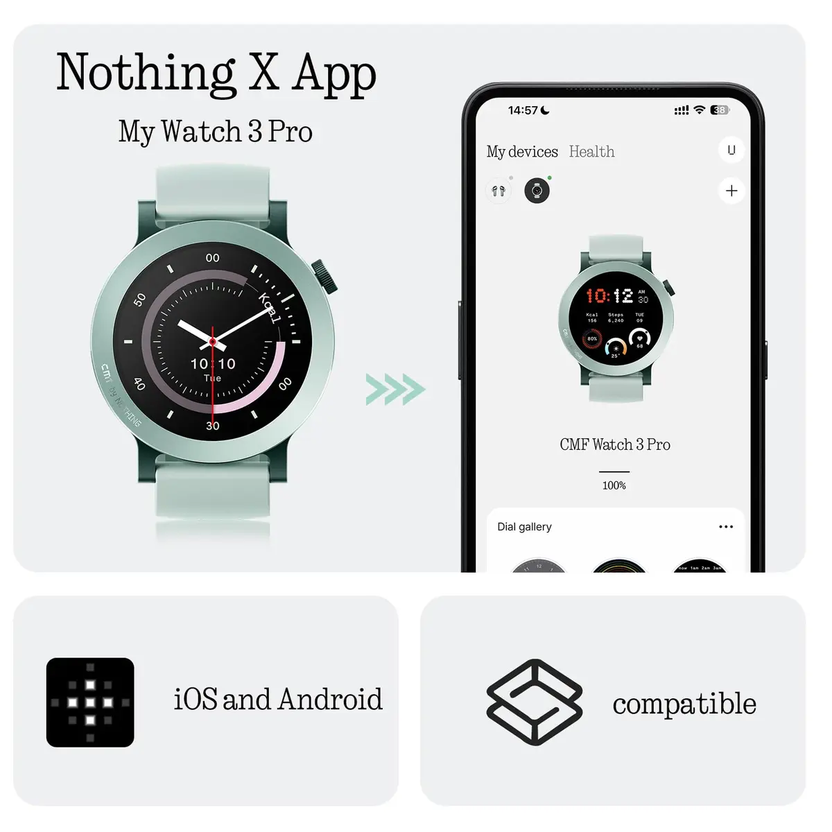 CMF BY NOTHING Watch 3 Pro Smart Watch 1.43" AMOLED Orange | Heart Rate & GPS - view 9