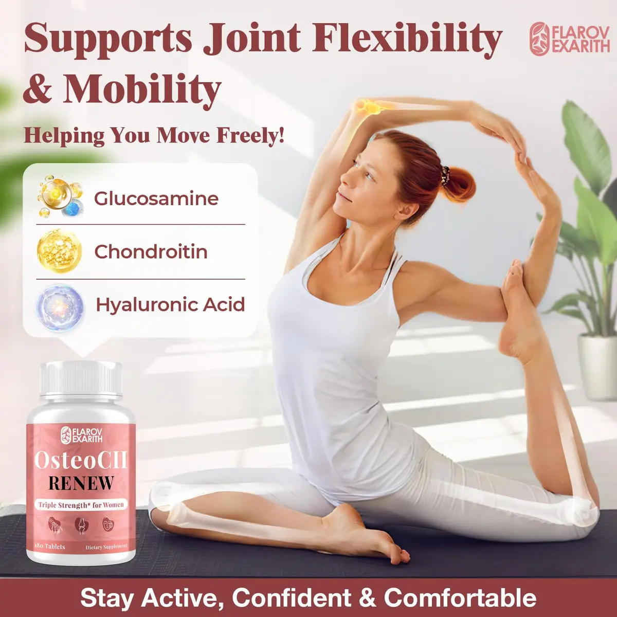 Flarovexarith OsteoCII Renew Triple Strength Collagen & Joint Support 360 Tablets | Bone & Mobility Aid - view 3