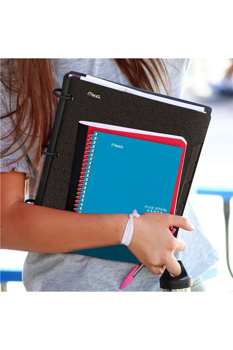 Five Star Spiral Notebook 2 Subject College Ruled 6" x 9 1/2" 80 Sheets Per Pack | 12-Pack Blue - view 6