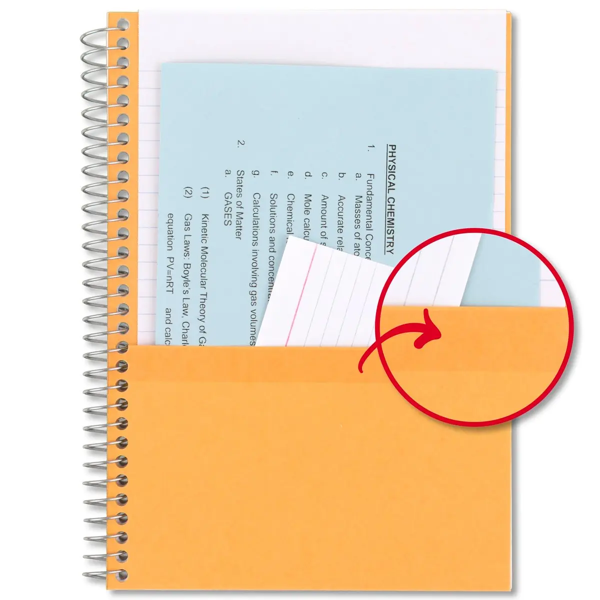 Five Star Spiral Notebook 2 Subject College Ruled 6" x 9 1/2" 80 Sheets Per Pack | 12-Pack Blue - view 3