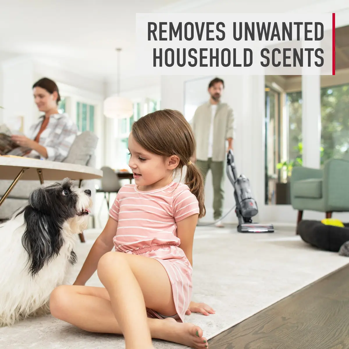 Hoover Carpet and Room Refresher Powder Fresh Linen Scent 128 oz (32 oz Pack of 4) | Eliminates Odors for Carpets, Rugs, Couches - view 3
