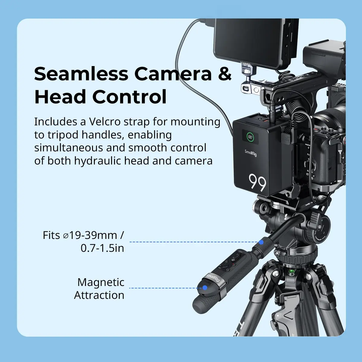 SMALLRIG Wireless Remote Control Shutter for Sony, Canon, Nikon | 40-Hour Battery, 10m Range - view 5