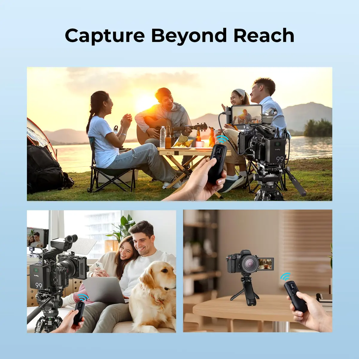 SMALLRIG Wireless Remote Control Shutter for Sony, Canon, Nikon | 40-Hour Battery, 10m Range - view 8
