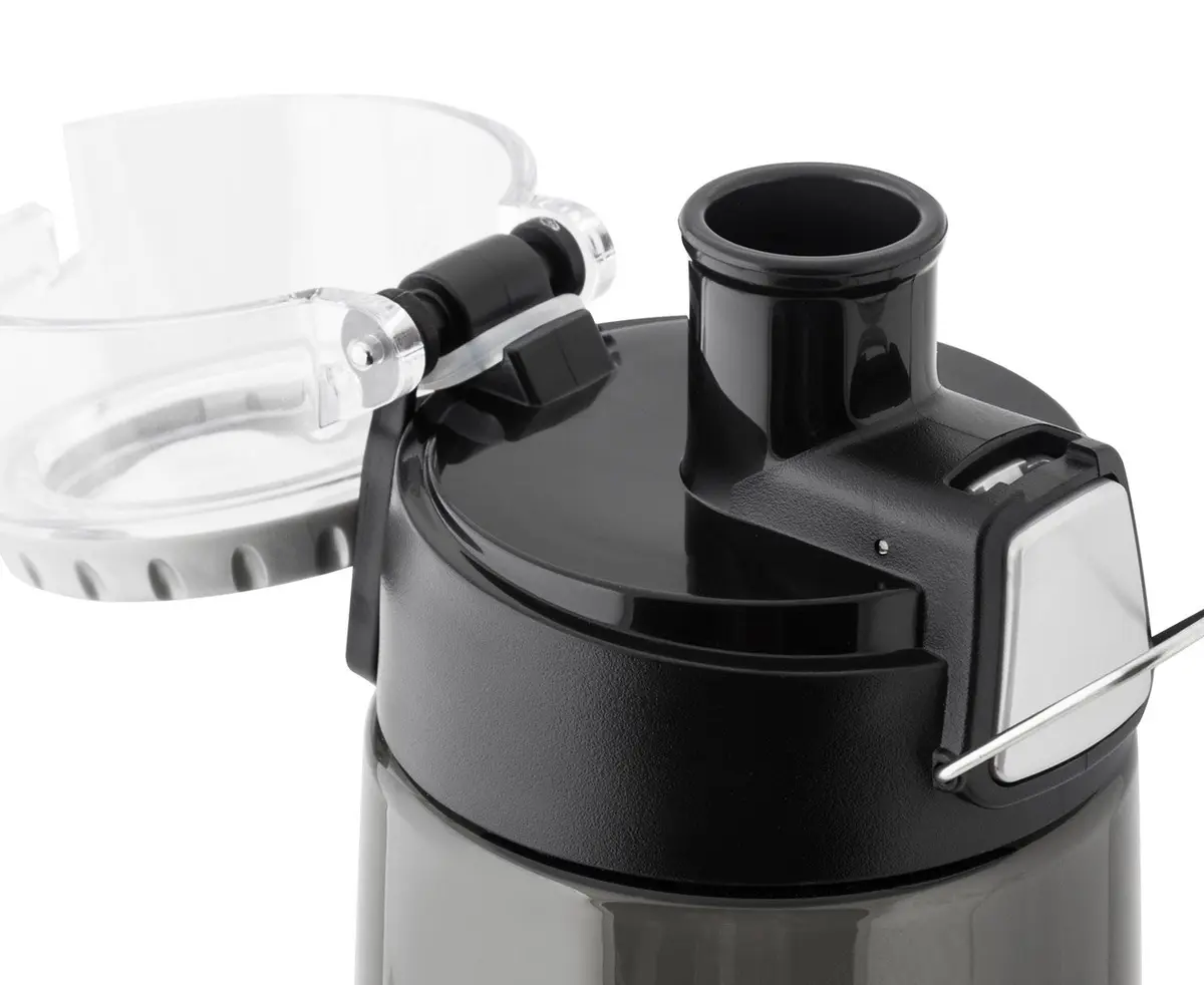 THERMOS Tritan Water Bottle 24-Ounce (710ml) | Hydration Meter | Leak-Proof Lid | Push Button Sipper | Smoke, Pack of 6 - view 5