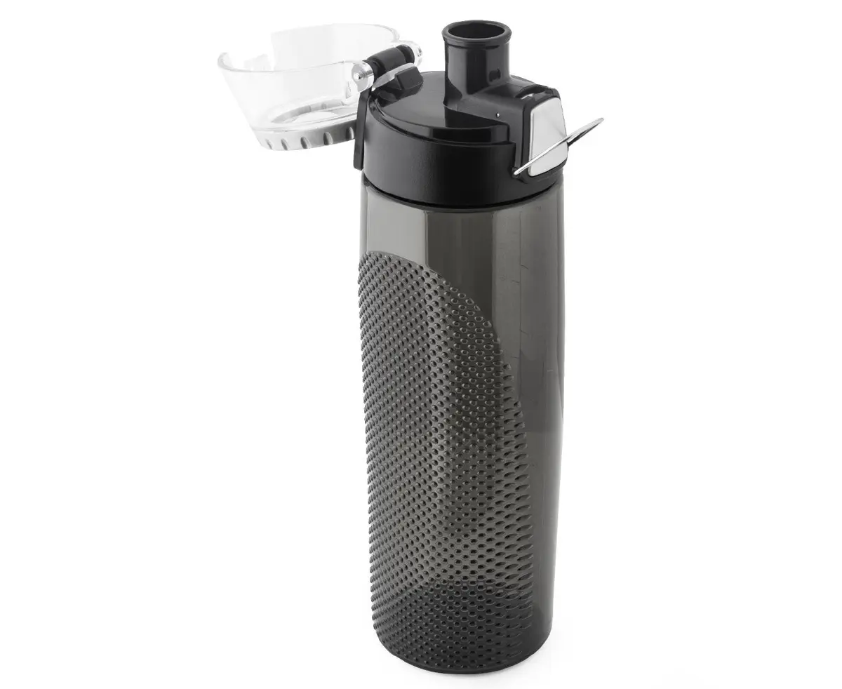THERMOS Tritan Water Bottle 24-Ounce (710ml) | Hydration Meter | Leak-Proof Lid | Push Button Sipper | Smoke, Pack of 6 - view 6