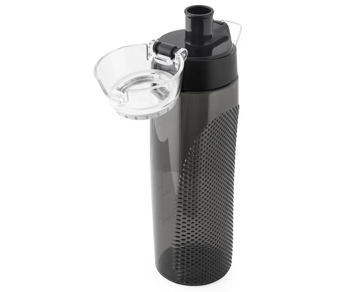 THERMOS Tritan Water Bottle 24-Ounce (710ml) | Hydration Meter | Leak-Proof Lid | Push Button Sipper | Smoke, Pack of 6 - view 4