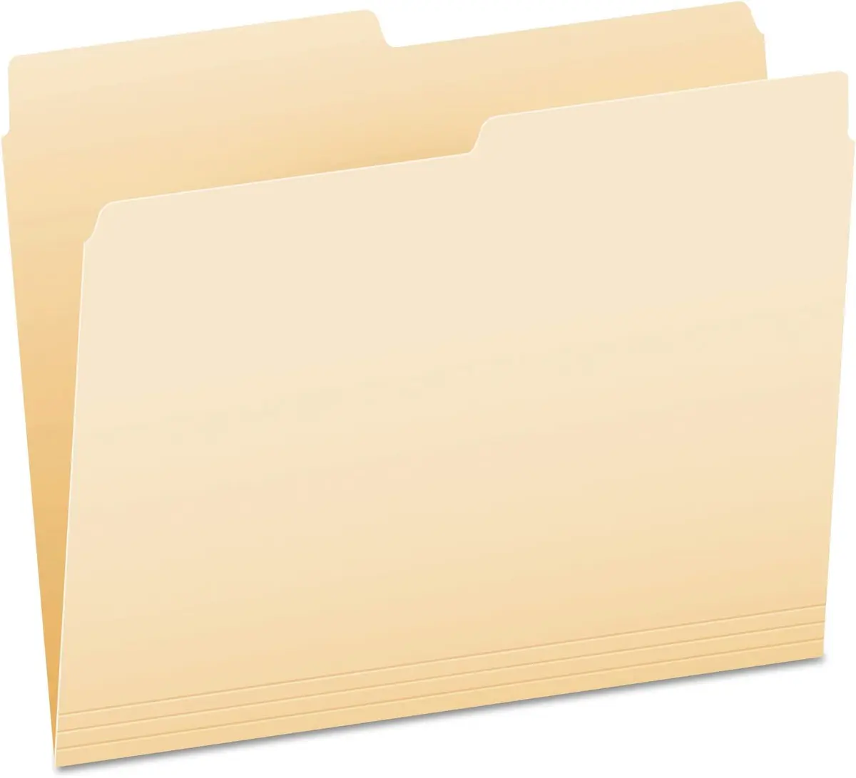 Pendaflex File Folders Letter Size Manila 1/2 Cut 100/Box | Standard Manila Filing Solution - main product image