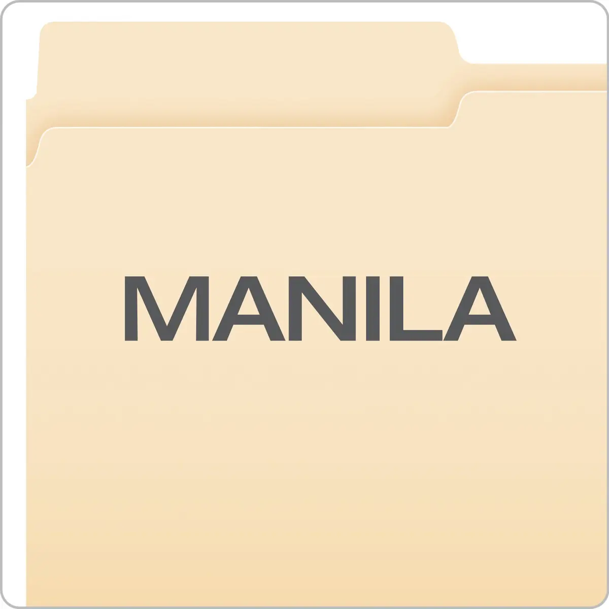 Pendaflex File Folders Letter Size Manila 1/2 Cut 100/Box | Standard Manila Filing Solution - view 3