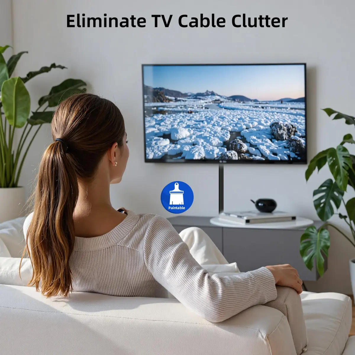 Delamu Black Cord Hider Cable Raceway Kit 142in (360.68 cm) | UL94 V-0 Rated for Safety - view 7