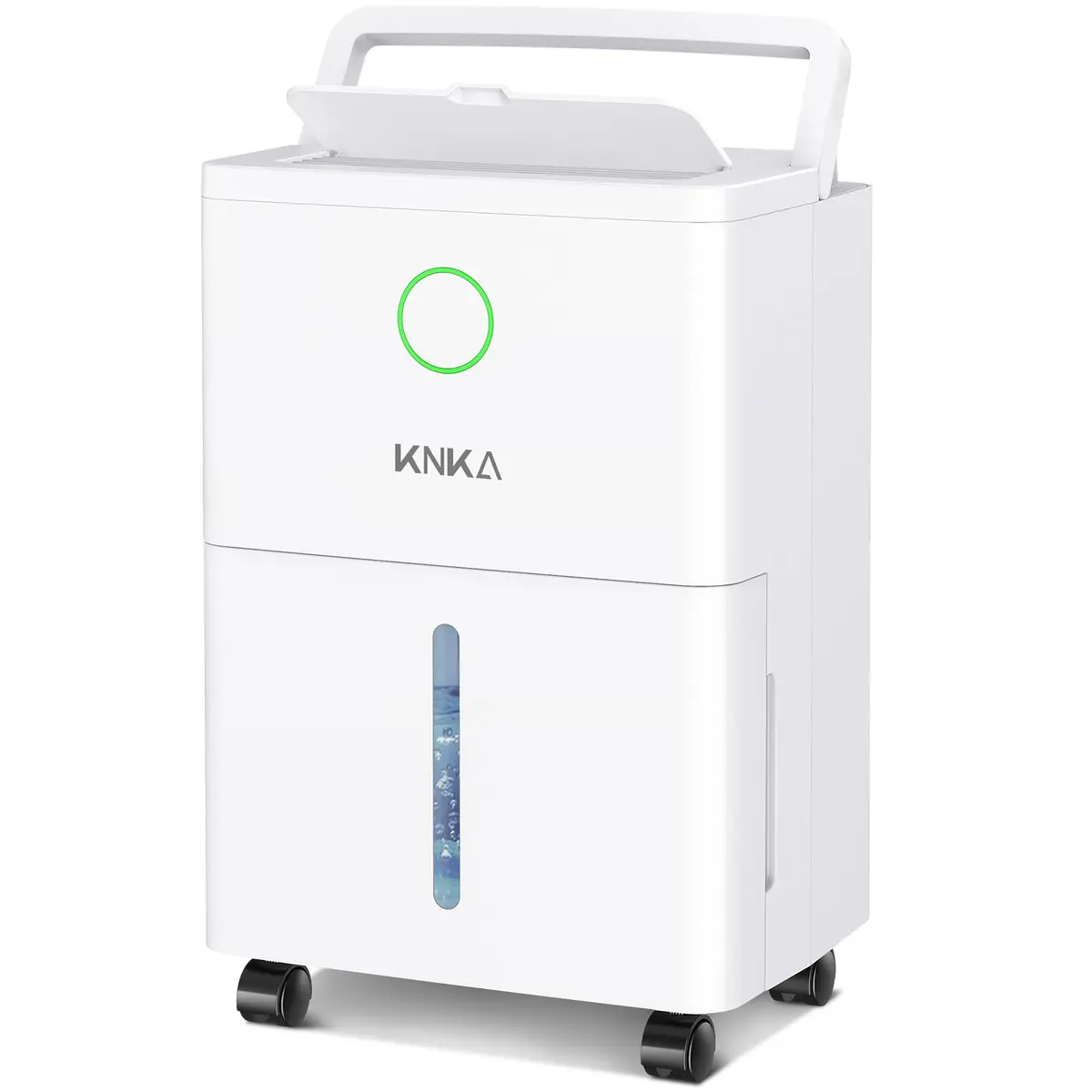 KNKA Dehumidifier for Basement 21 Pint | Smart Humidistat, Drain Hose, White - main product image