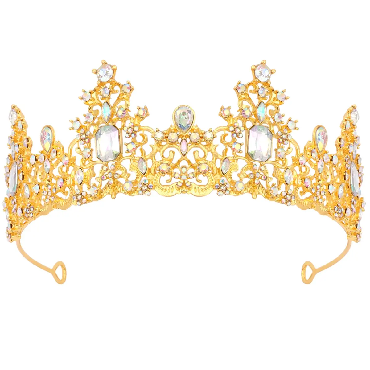 Didder Jewelry Tiara Crown 6.8in Diameter | Elegant Princess Headpiece for Women & Girls - main product image