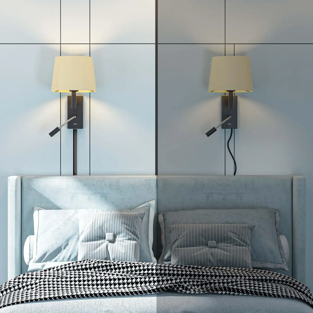 Yecaye Black Cord Management Cover 142in (360.68 cm) | Conceals 2-3 Wires on Walls - view 6