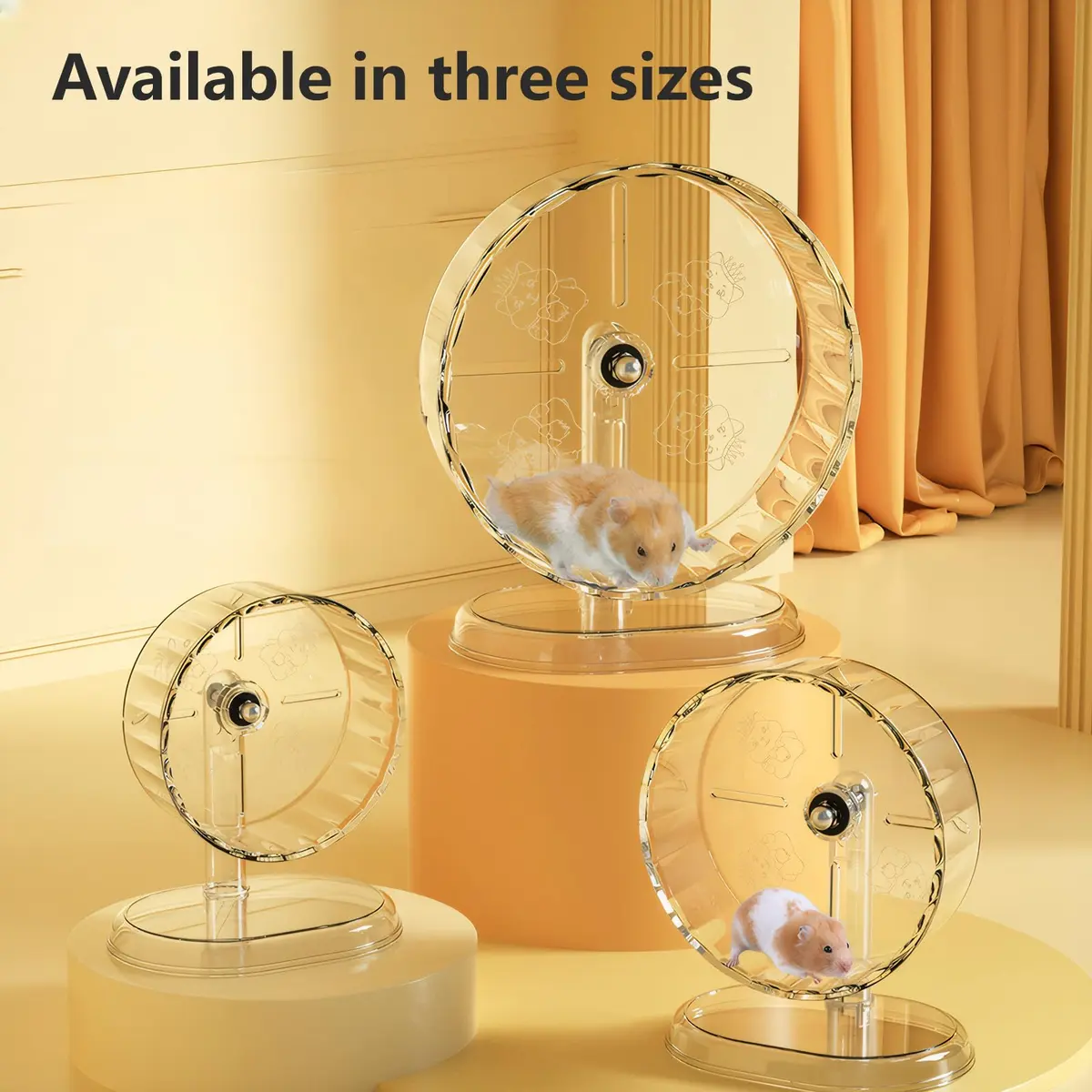 Fanlahmtasy 9.5in Large Hamster Wheel | Whisper-Quiet & Adjustable for Syrian Hamsters - view 9