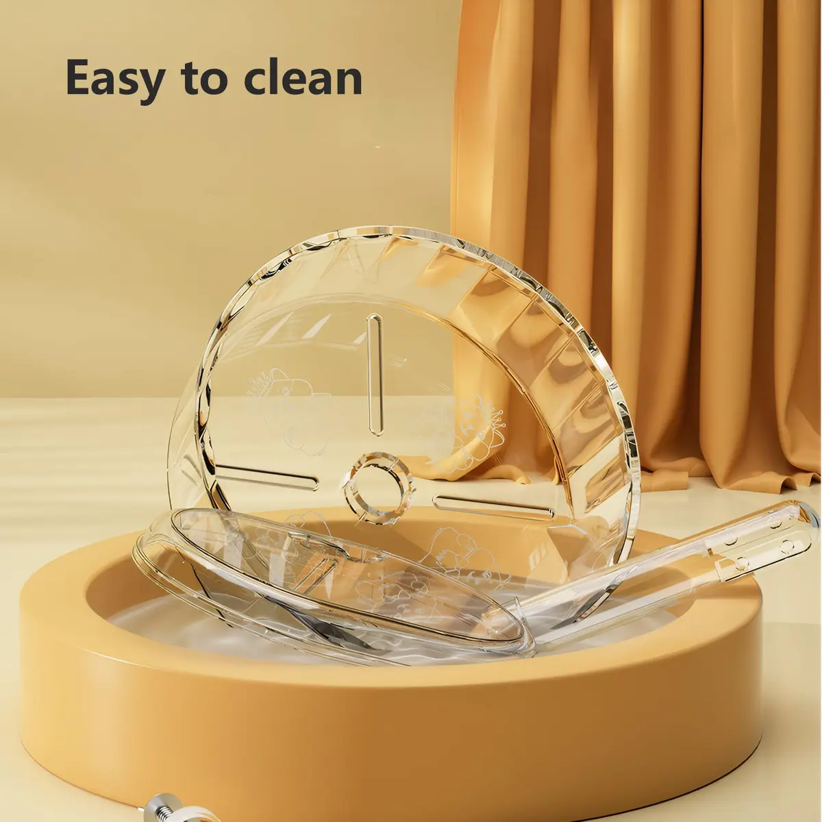 Fanlahmtasy 9.5in Large Hamster Wheel | Whisper-Quiet & Adjustable for Syrian Hamsters - view 4