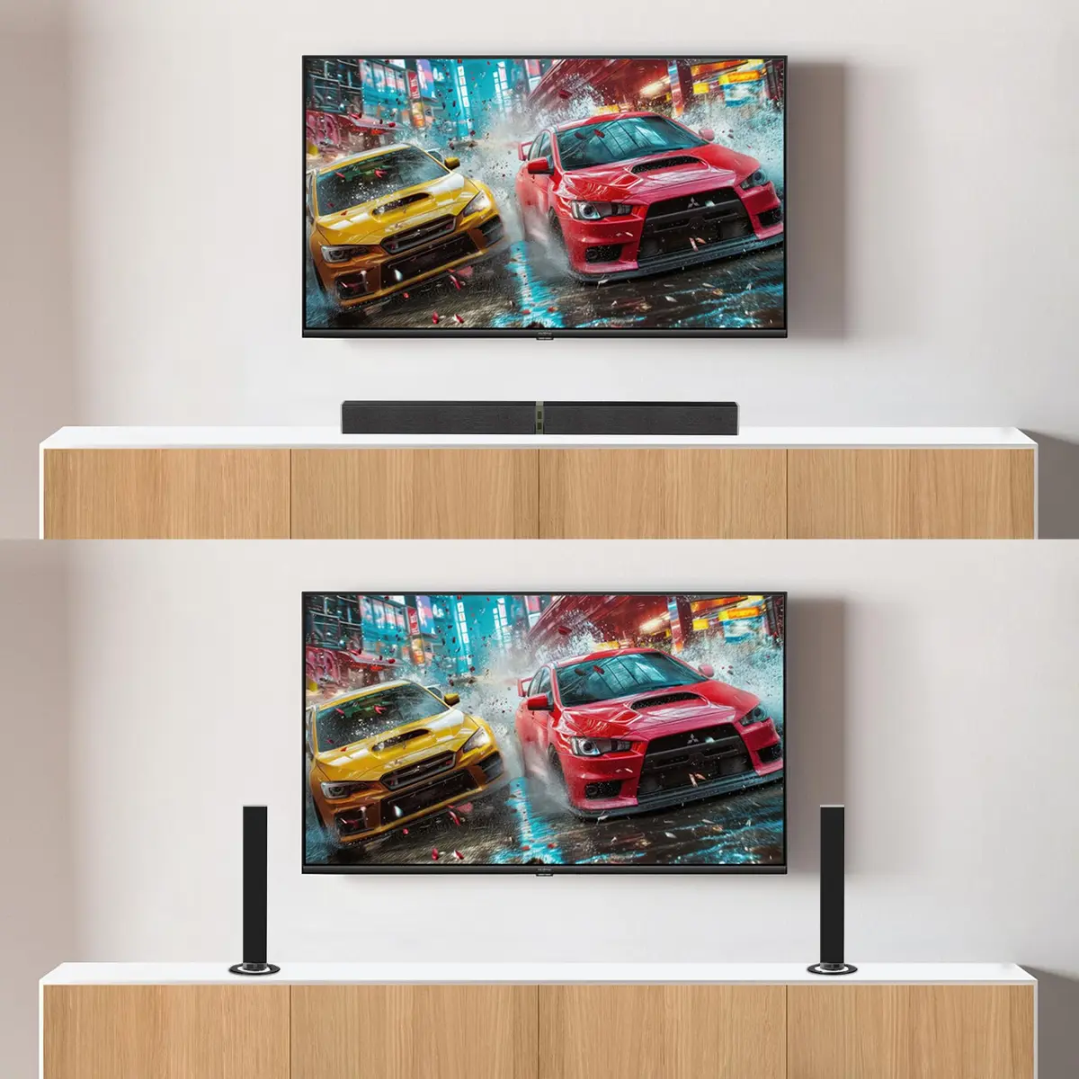 MZEIBO 2.1 Channel Soundbar 80W Detachable Bluetooth Home Theater Audio System 81.28 cm (32 inches) - view 5