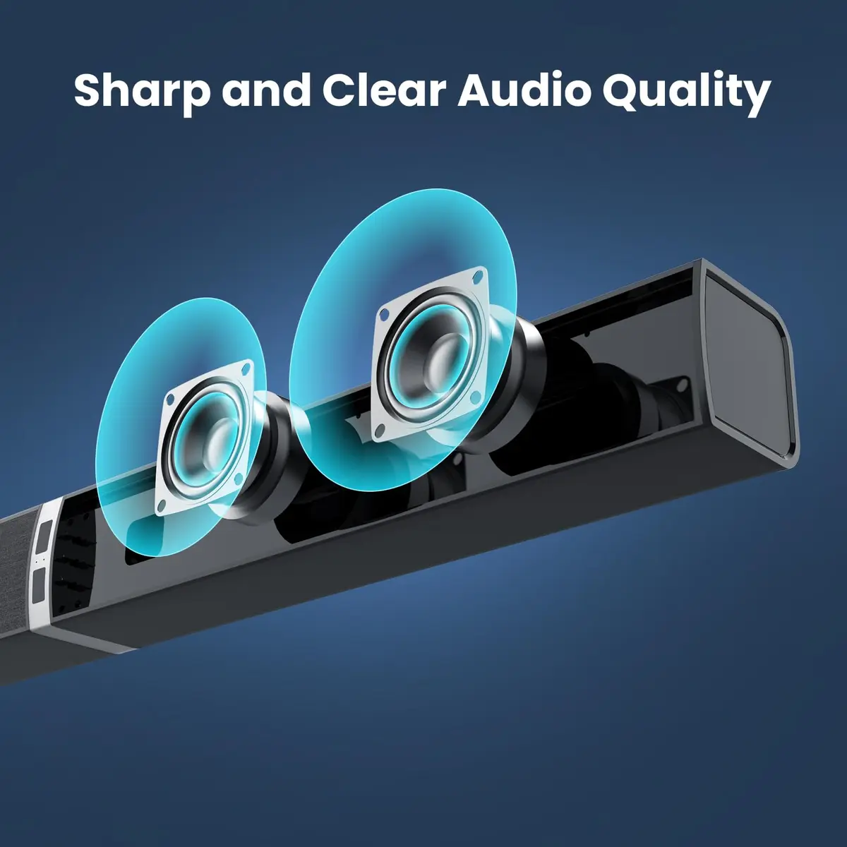 MZEIBO 2.1 Channel Soundbar 80W Detachable Bluetooth Home Theater Audio System 81.28 cm (32 inches) - view 3