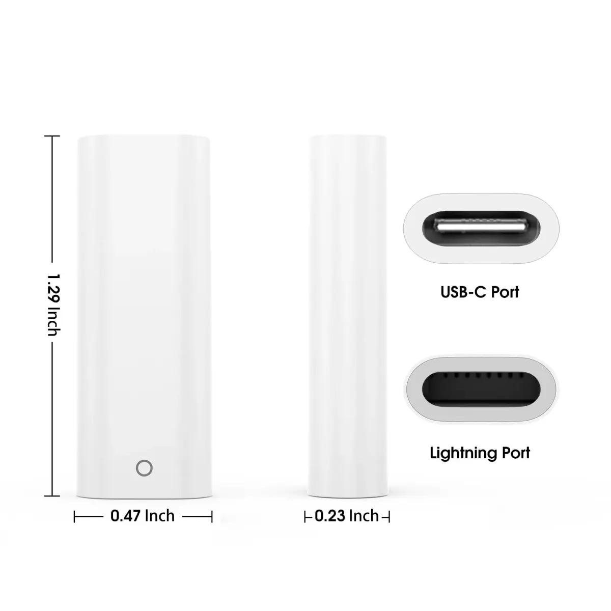 TechMatte Apple Pencil 1st Gen Charging Adapter | Lightning to USB-C Connector for iPad 10th/11th Gen - view 6
