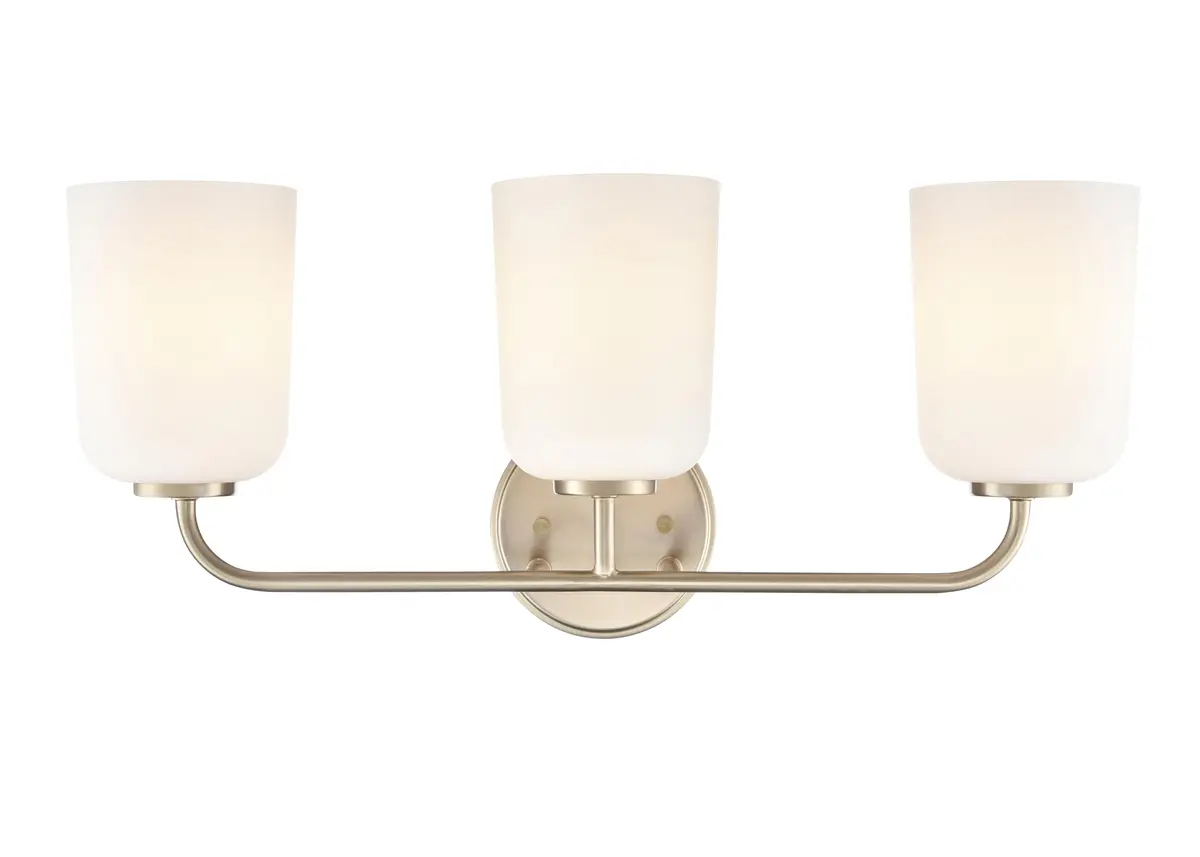 ML Lighting Laphia 22" Wide 3-Light Vanity - Modern Gold | Stylish Bathroom Fixture with 300W Brightness - view 5