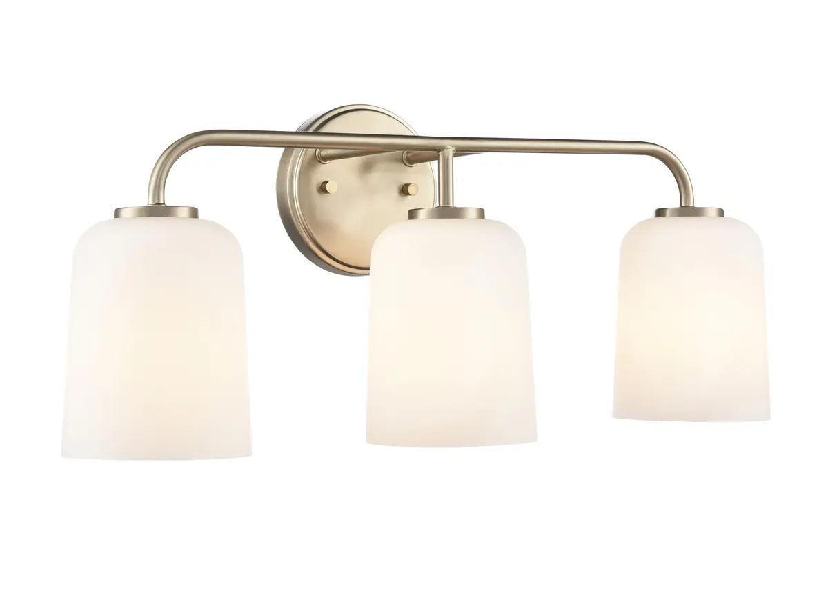 ML Lighting Laphia 22" Wide 3-Light Vanity - Modern Gold | Stylish Bathroom Fixture with 300W Brightness - view 2