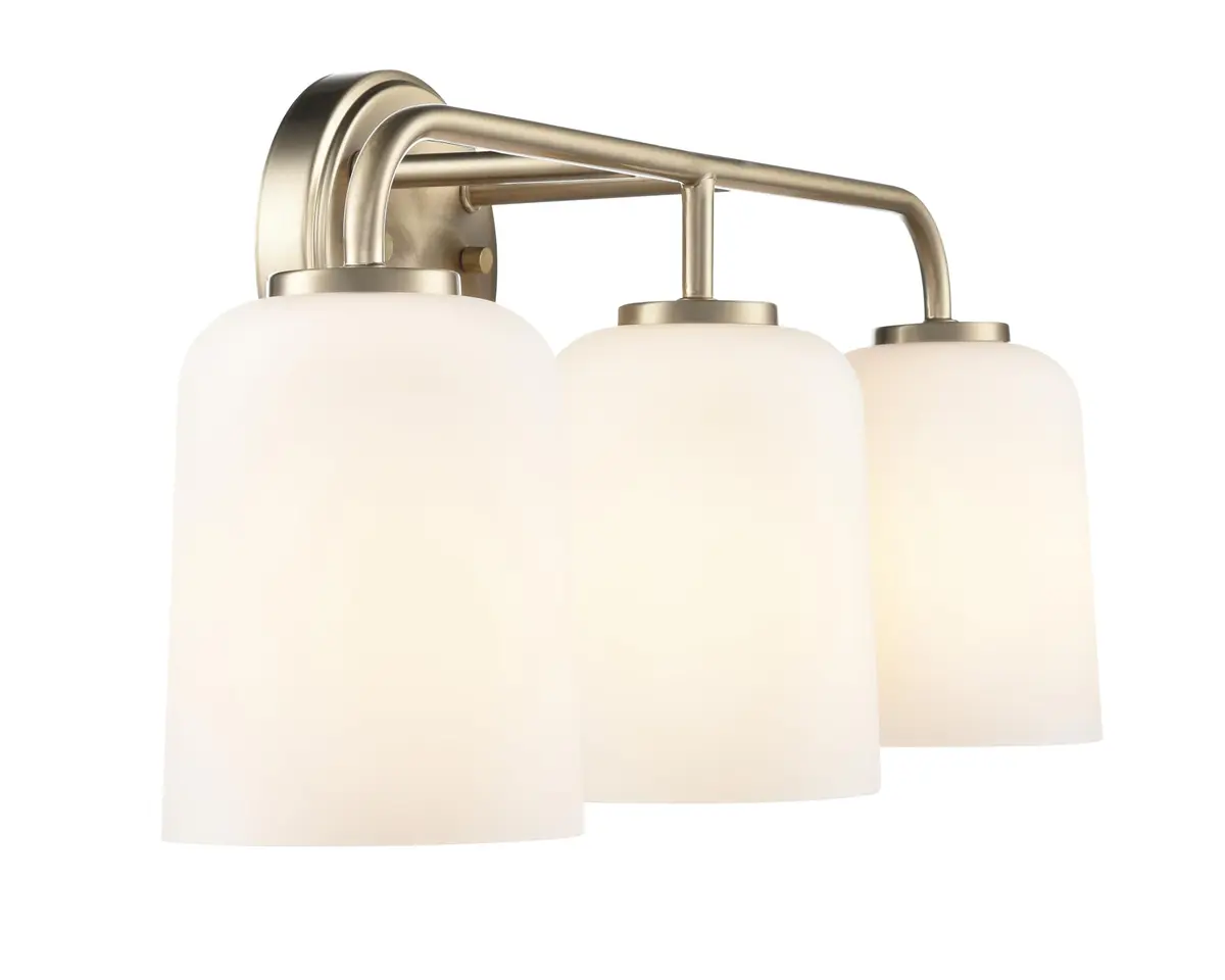 ML Lighting Laphia 22" Wide 3-Light Vanity - Modern Gold | Stylish Bathroom Fixture with 300W Brightness - view 3