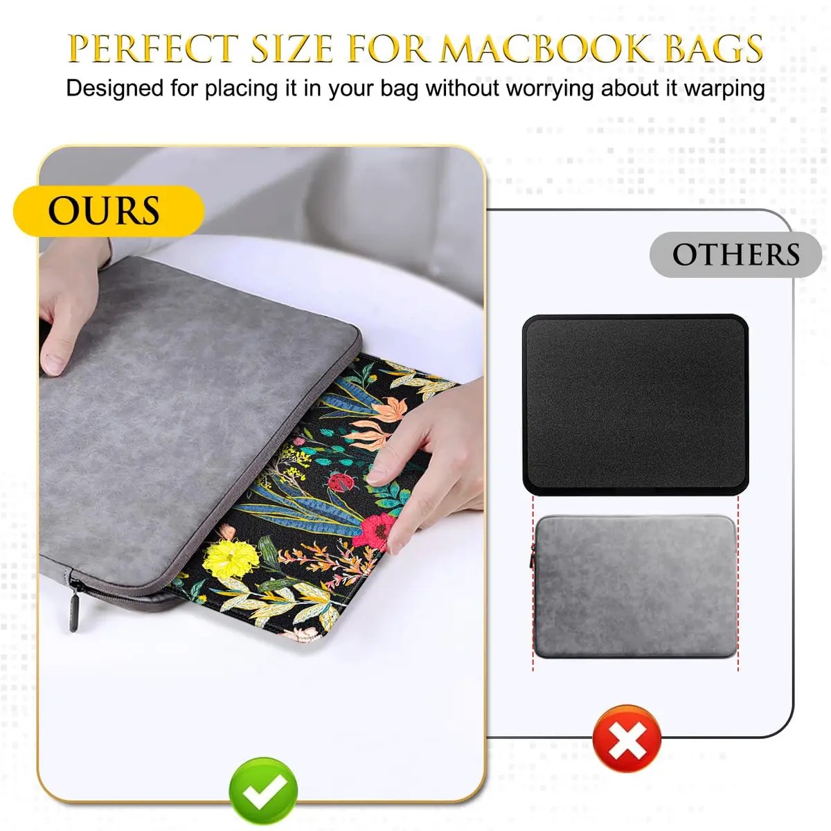 JIKIOU 3 Pack Mouse Pad with Stitched Edge, Portable Size 26cm x 21cm (10.2x8.3in) | Smooth Lycra Surface - view 6