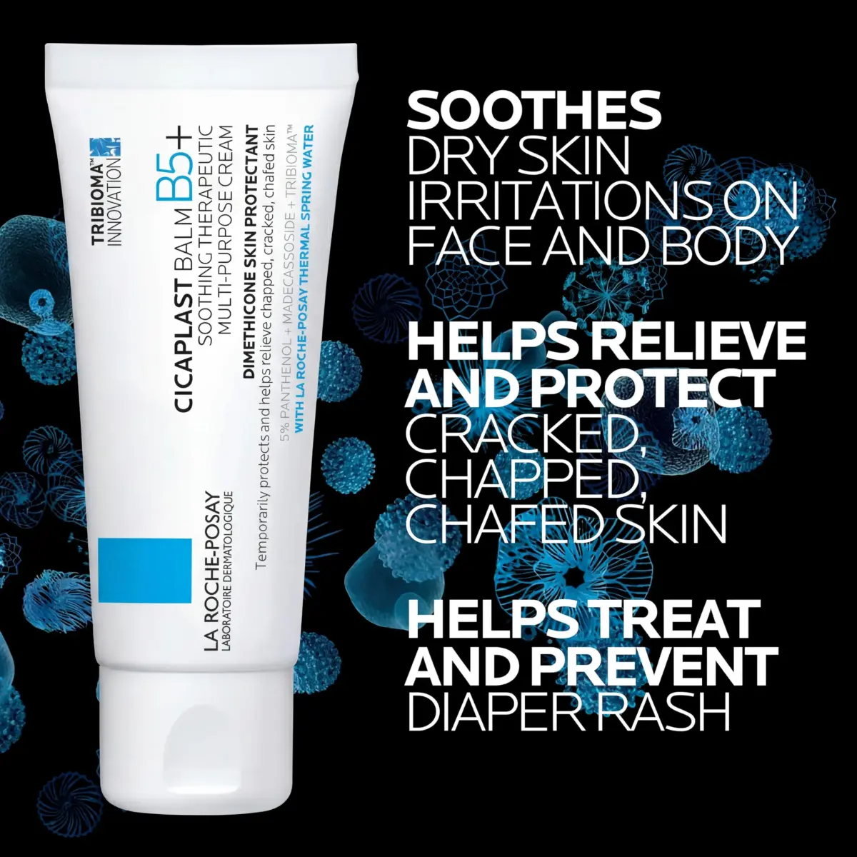 La Roche-Posay Cicaplast Balm B5 Multi-Purpose Cream 80ml (2.7 Fl Oz) | Soothes Dry, Irritated Skin - view 4