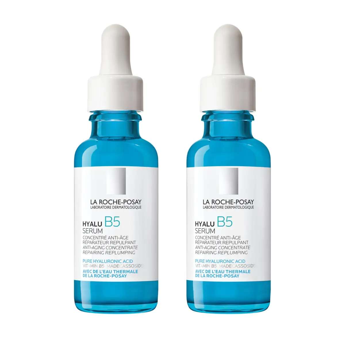 La Roche-Posay Hyalu B5 Hyaluronic Acid Serum (Pack of 2) | Visibly Plumps Skin & Repairs Barrier - main product image