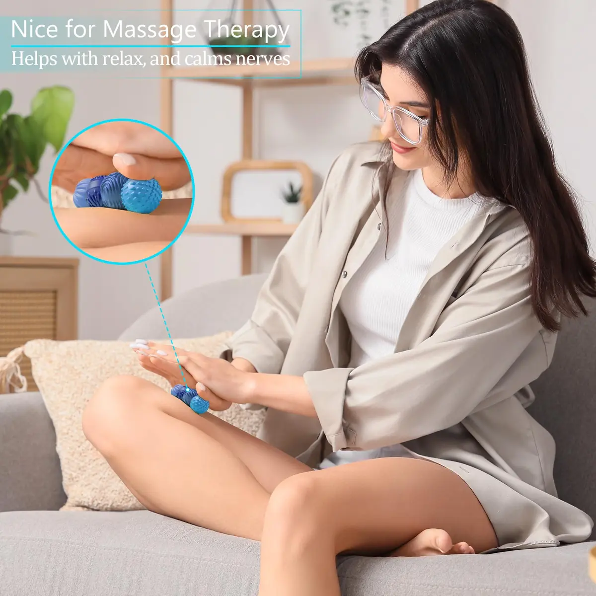 luckdoor Silicone Magnetic Balls Fidget Toy 45.72mm (1.8in) | Sensory Stress Relief for Adults & Teens - view 6