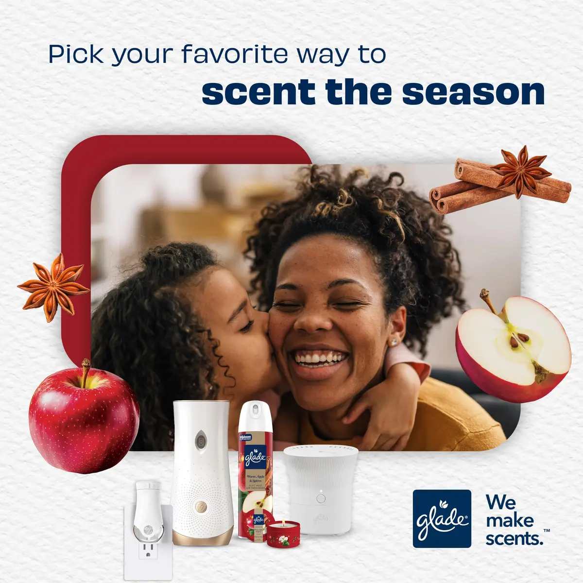 Glade PlugIns Scented Oil Refills Warm Apple & Spices 5 Count 3.35 fl oz | Festive Seasonal Fragrance - view 7