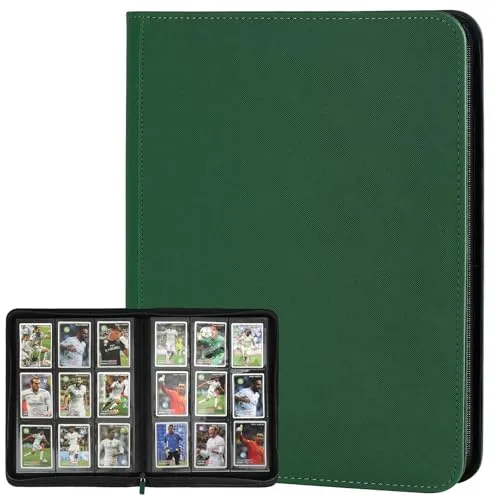 GERMUN Trading Card Binder 12 Pocket 720 Cards | Premium PU Leather Holder with Zipper - main product image
