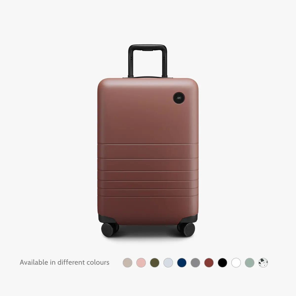 Monos Carry-On Plus Luggage (23"), Lightweight Hardside Spinner Suitcase with TSA Lock, Airline Approved, Terracotta, Red - view 5